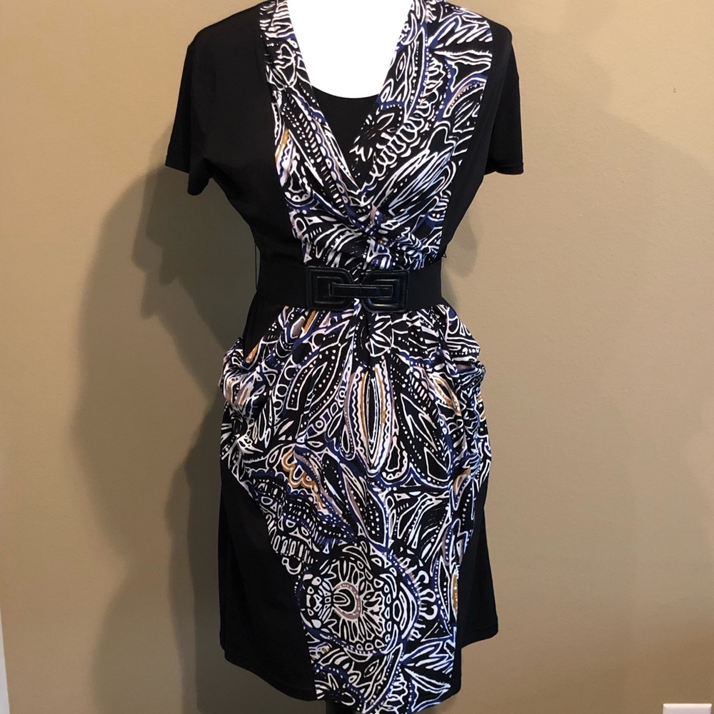 Alfani Professional Belted Petite Dress